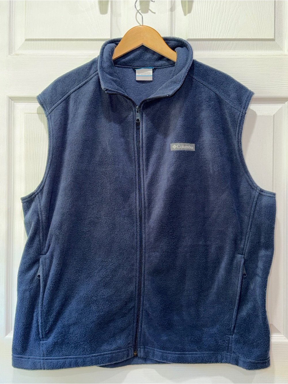 Men's XL Blue Full Zip Fleece Columbia Vest